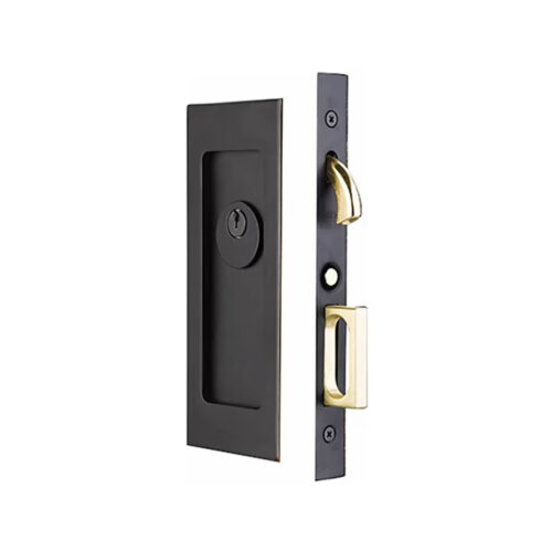 Modern Rectangular Pocket Door Mortise Lock